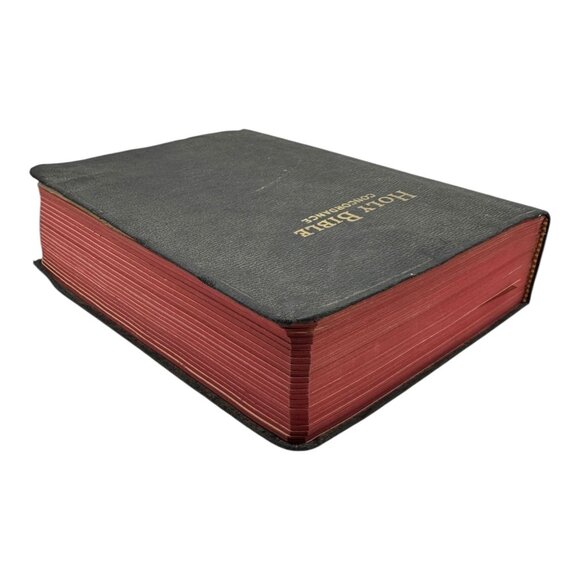 Vintage Holy Bible w Concordance Revised Standard Black Leather World Publishing - Picture 6 of 13
